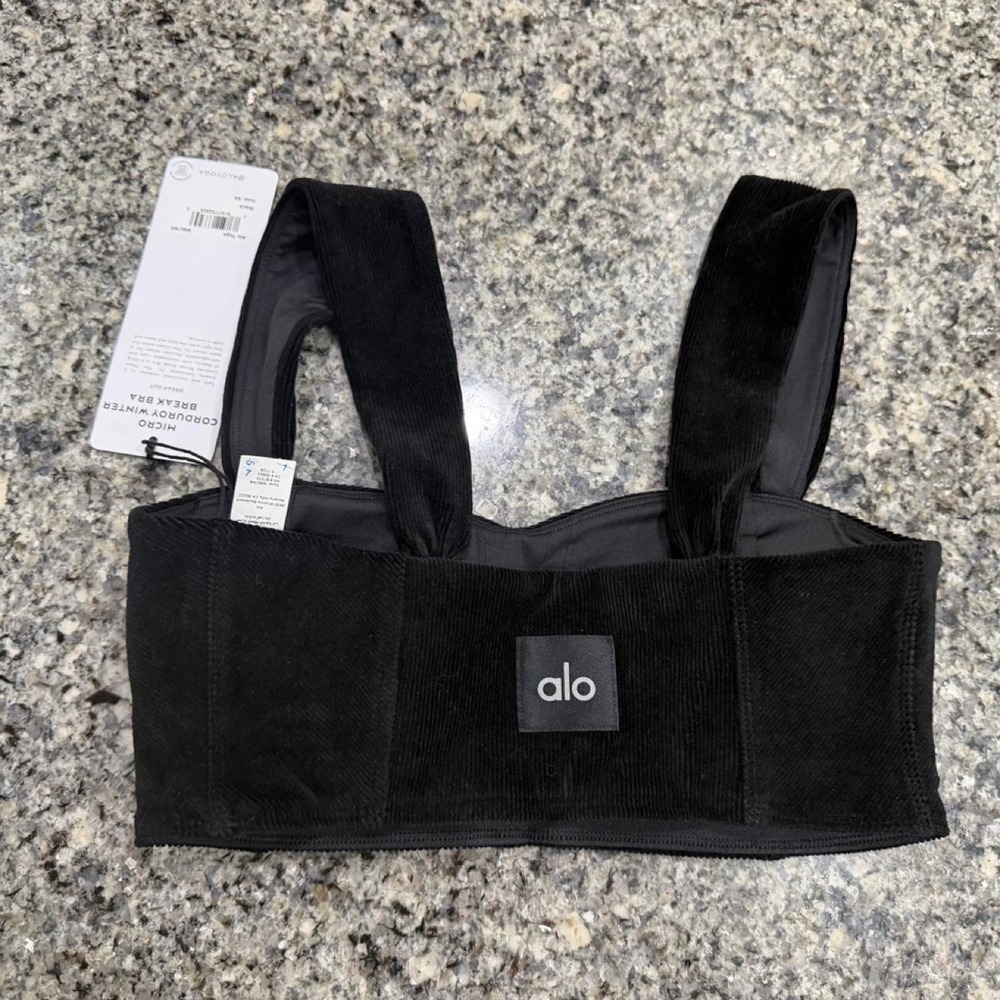 NWT Alo Micro‎ Corduroy Winter Break Bra